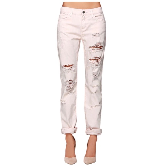 ❤️ BLANK NYC ❤️ COLLECTION STYLISH LIGHT PINK DISTRESSED RIPPED DESIGN JEANS . - Picture 9 of 16